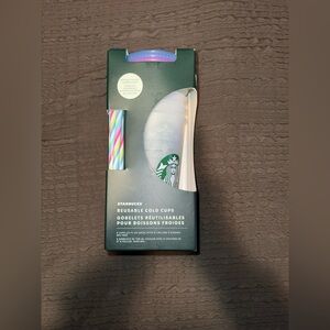 Starbucks Color Changing Cold Cup with Multicolor Straws